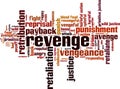 Revenge word cloud Royalty Free Stock Photo
