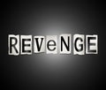 Revenge word concept.