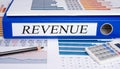 Revenue binder on desk in the office Royalty Free Stock Photo