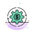 Revenue, Capital, Earnings, Make, Making, Money, Profit Abstract Flat Color Icon Template Royalty Free Stock Photo