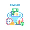 Revenue Finance Vector Concept Color Illustration Royalty Free Stock Photo