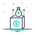 Mix icon for Revenue, income and proceeds