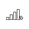 Revenue icon, For web design, apps, software, print usage Royalty Free Stock Photo