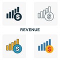 Revenue outline icon. Thin line element from crowdfunding icons collection. UI and UX. Pixel perfect revenue icon for web design,