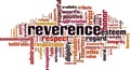 Reverence word cloud Royalty Free Stock Photo