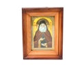 Reverend Ilya, an orthodox icon in a wooden frame