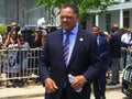 Reverend Jesse Jackson at funeral for Cynthia Hurd.