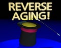 Reverse Aging Magic Hat Trick Wand Stop Getting Old 3d Illustration Royalty Free Stock Photo