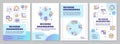 Reverse engineering blue circle brochure template