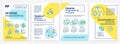 Reverse engineering blue and yellow brochure template