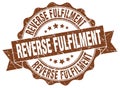 reverse fulfilment seal. stamp Royalty Free Stock Photo