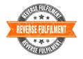 reverse fulfilment stamp Royalty Free Stock Photo