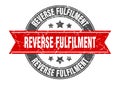 reverse fulfilment stamp Royalty Free Stock Photo