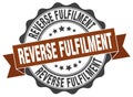 reverse fulfilment stamp Royalty Free Stock Photo