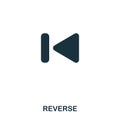 Reverse icon. Line style icon design. UI. Illustration of reverse icon. Pictogram isolated on white. Ready to use in web