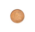 Reverse of One Euro Cent made by Greece Royalty Free Stock Photo