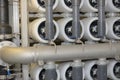 Reverse osmosis equipment inside of plant Royalty Free Stock Photo