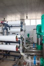 Reverse osmosis system - installation of industrial membrane devices Royalty Free Stock Photo