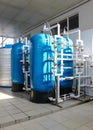 Reverse osmosis system - installation of industrial membrane devices Royalty Free Stock Photo