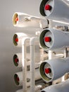 Reverse osmosis system - installation of industrial membrane devices Royalty Free Stock Photo