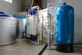 Reverse osmosis system - installation of industrial membrane devices Royalty Free Stock Photo