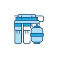 Reverse Osmosis System vector concept colored icon Royalty Free Stock Photo