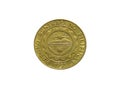 Reverse of Philippines coin 25 sentimo 2001. Isolated on white background. Royalty Free Stock Photo