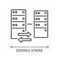 Reverse proxy linear icon