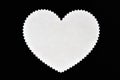 Reverse side of heart-shaped stamp Royalty Free Stock Photo