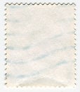 Reverse side of a postage stamp. Royalty Free Stock Photo