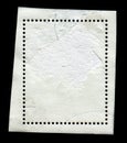 Reverse side of a postage stamp. Royalty Free Stock Photo