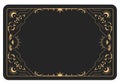 The reverse side of a tarot cards batch, frame with fancy pattern, esoteric and mystic border, sorcery