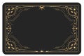 The reverse side of a tarot cards batch, magic frame with elegant pattern, esoteric and mystic border Royalty Free Stock Photo