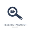 Reverse takeover icon. Trendy flat vector Reverse takeover icon