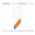 Reverse Tuck end boxes, (1.69x1.69x5.75) inch custom duplex box, duplex corrugated box dieline template