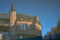 Reversed image concept , historic buildings in Ghent