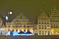 Reversed image concept , historic buildings in Ghent