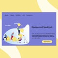 Review and feedback landing page homepage template