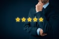 Review increase rating Royalty Free Stock Photo