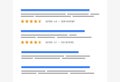 Review snippets - colorful yellow star rating feature displayed on search engine results page SERP, based on customer
