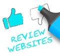 Review Websites Means Site Performance 3d Illustration