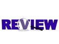 Review Word Shows Reviewing Evaluating Royalty Free Stock Photo