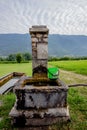 2021 07 25 Revine Lago ancient fountain 1 Royalty Free Stock Photo