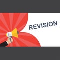 Conceptual writing showing Revision. Vector illustration