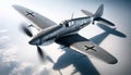 Heroes of the Horizon: WW II Fighters Bridging Time. Royalty Free Stock Photo