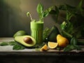 Revitalize Your Day with This Luscious Avocado & Spinach Green Smoothie!