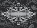 Revival ornate frame background