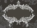 Revival ornate frame stencil