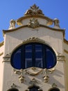 Revival window in Sitges. Spain