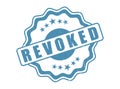 Revoked Rubber Stamp Seal with a Decorative Border Royalty Free Stock Photo